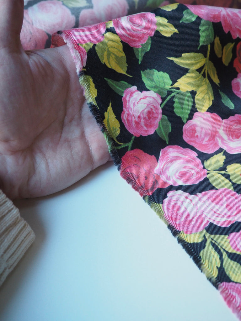 Amour Bloom Silk Twill