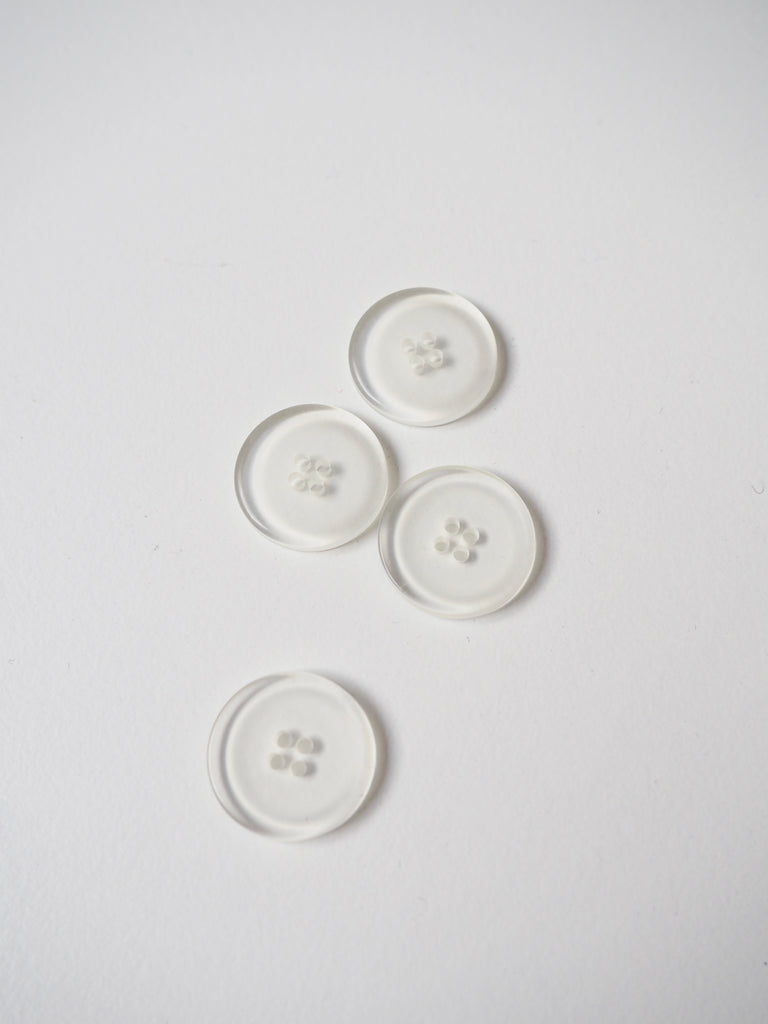 Ivory Translucent Button 17mm