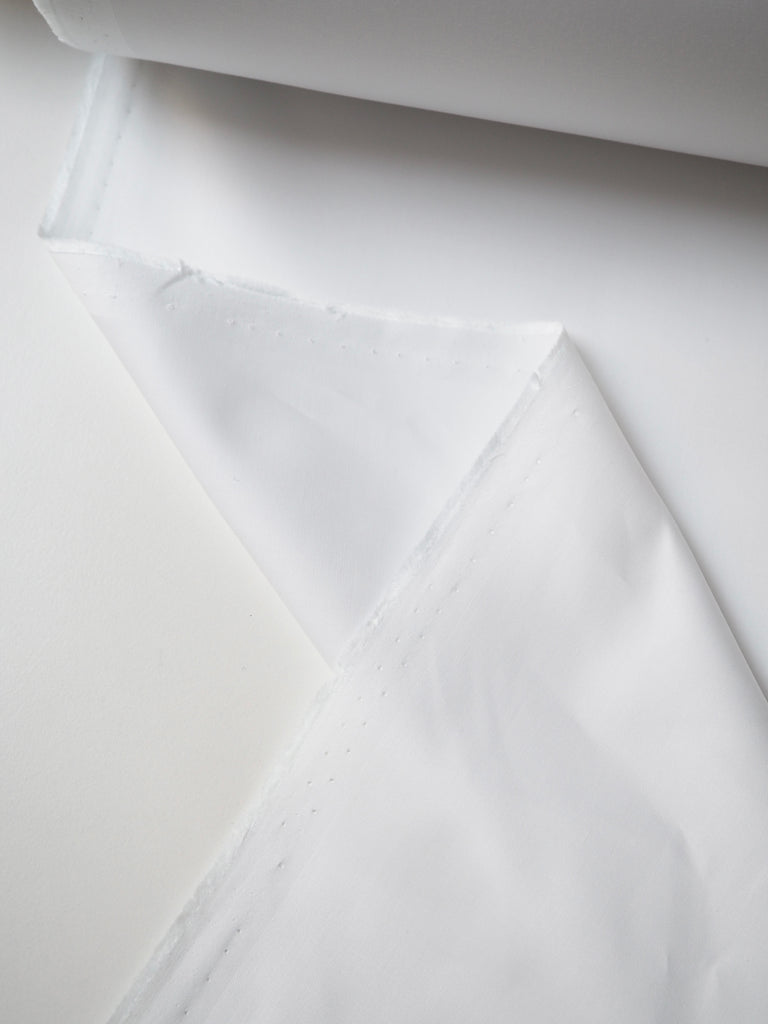 White Sateen Cotton Poplin