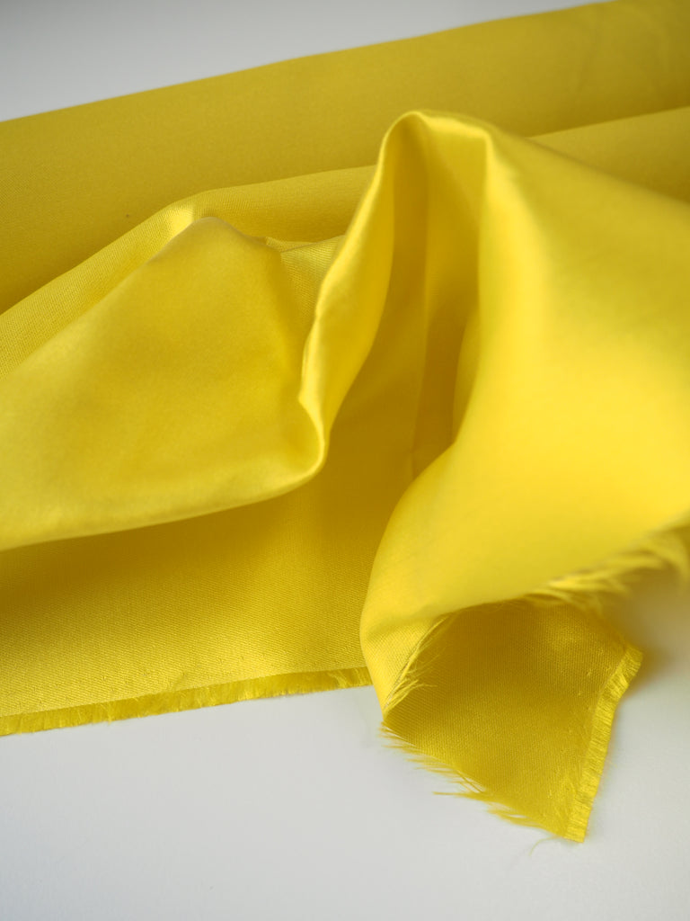 Electric Yellow Silk Gazar