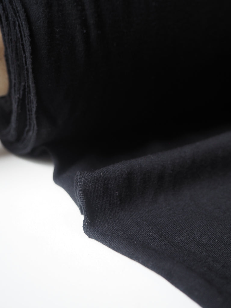 Black Cotton T-shirt Jersey