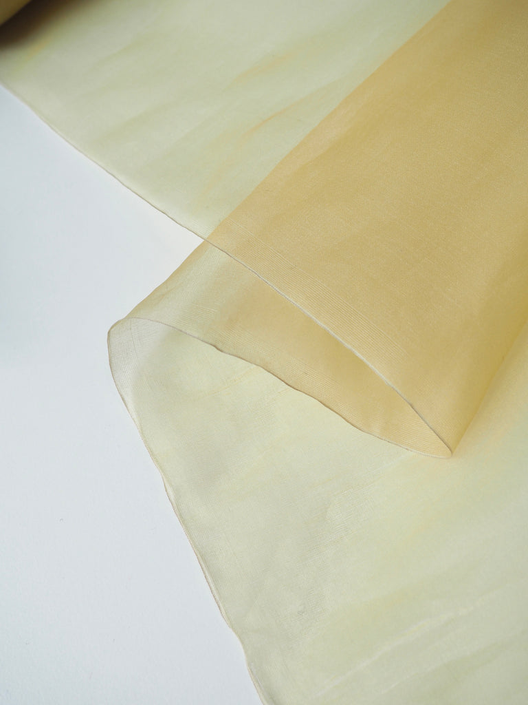 Sun Yellow Silk Organza