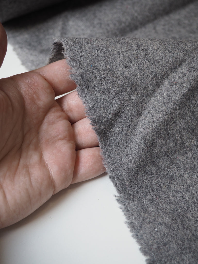 Grey Wool Blend Coating