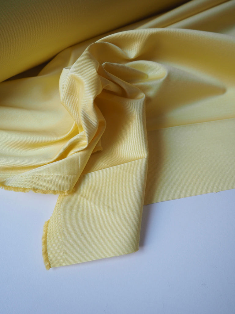 Lemon Satin Viscose Faille