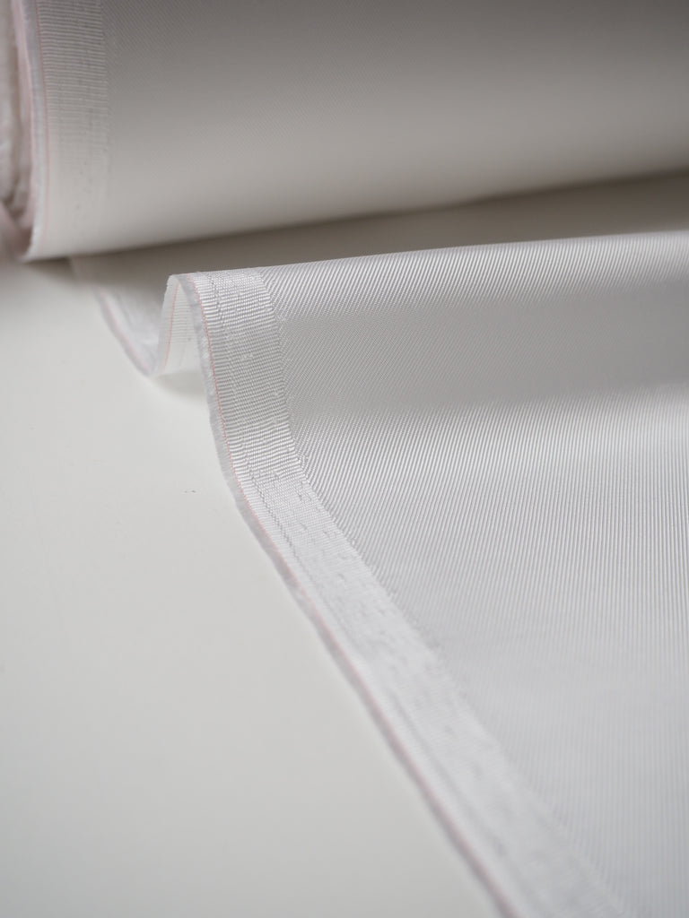 Optic White Viscose Satin Twill Lining