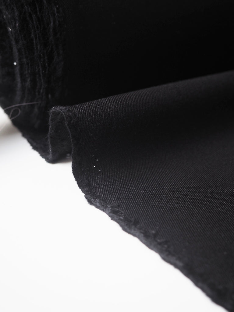 Black Sateen Viscose Twill