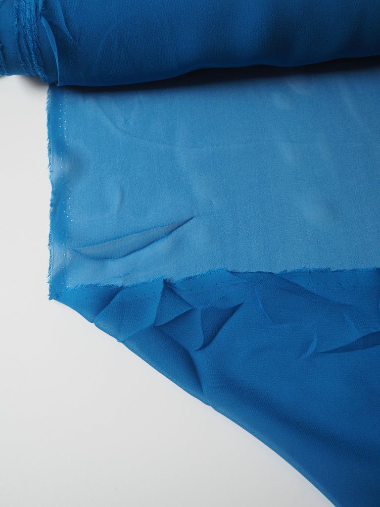 Azure Silk Chiffon