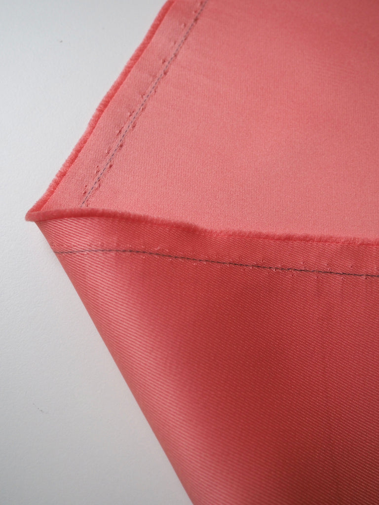 Coral Twill-Backed Heavy Satin