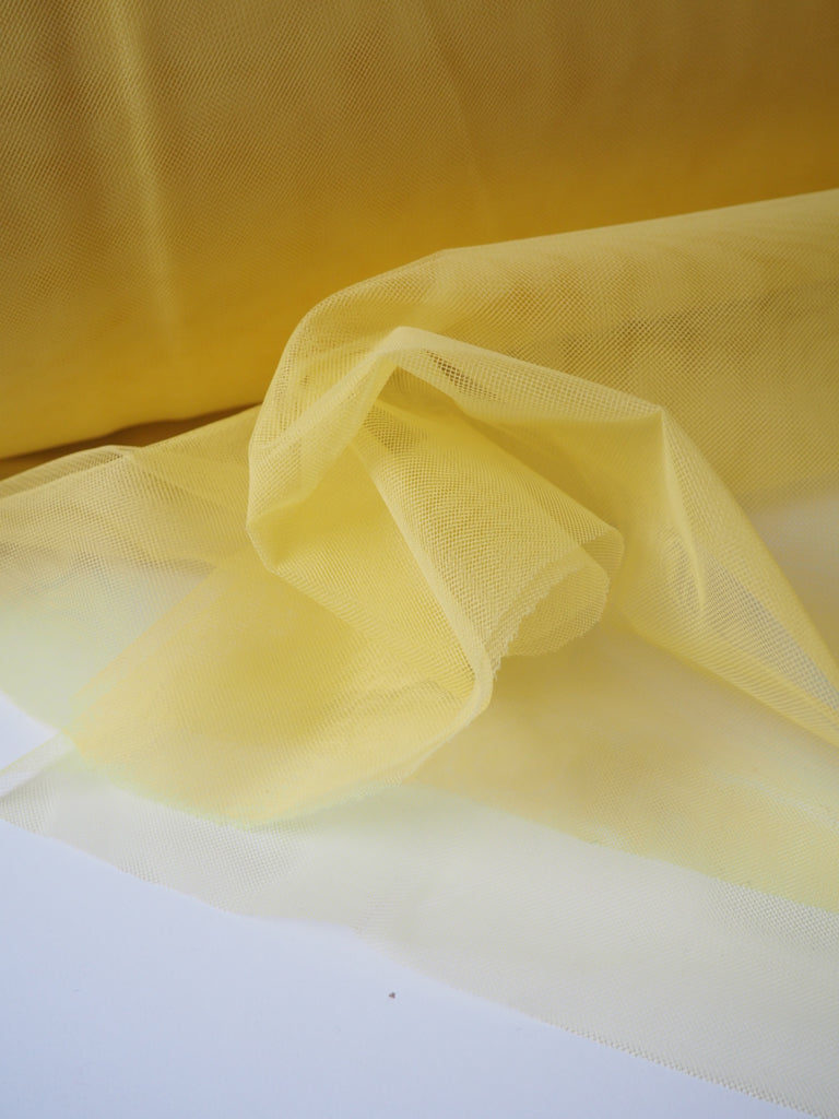 Yellow Semi-Rigid Extra Wide Tulle