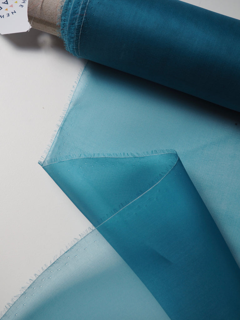 Aquamarine Silk Organza