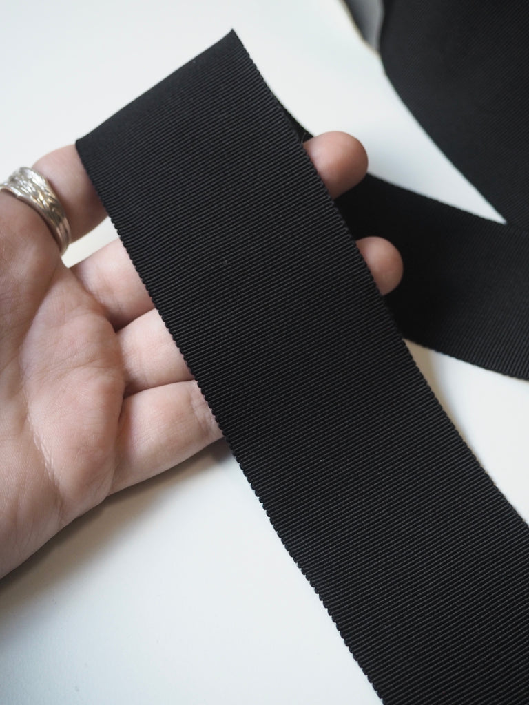 Black Grosgrain Ribbon 50mm