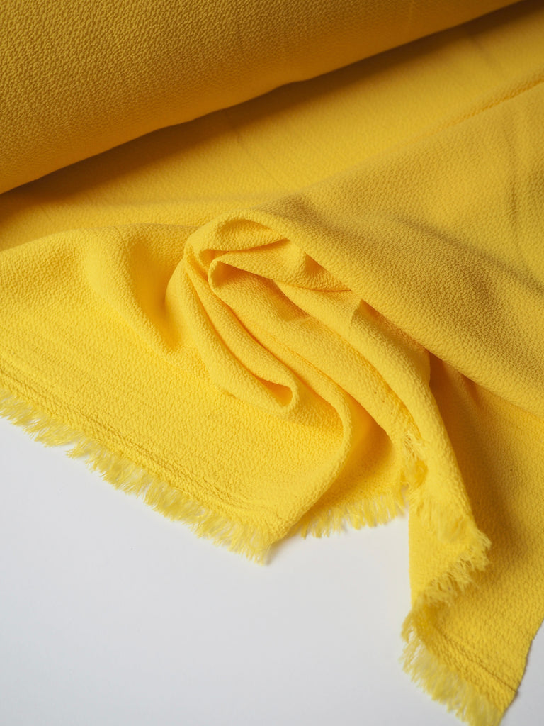 Yellow Crinkle Crepe