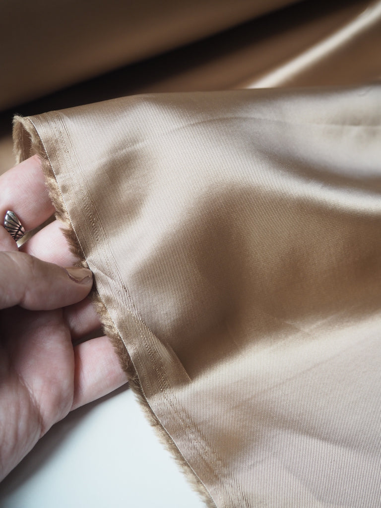 Copper Viscose Twill Lining