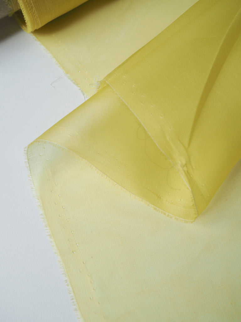 Lemon Silk Organza