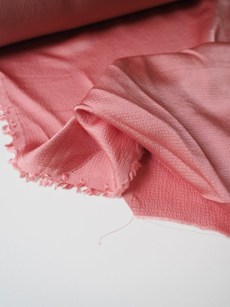 Pink Hammered Viscose Satin