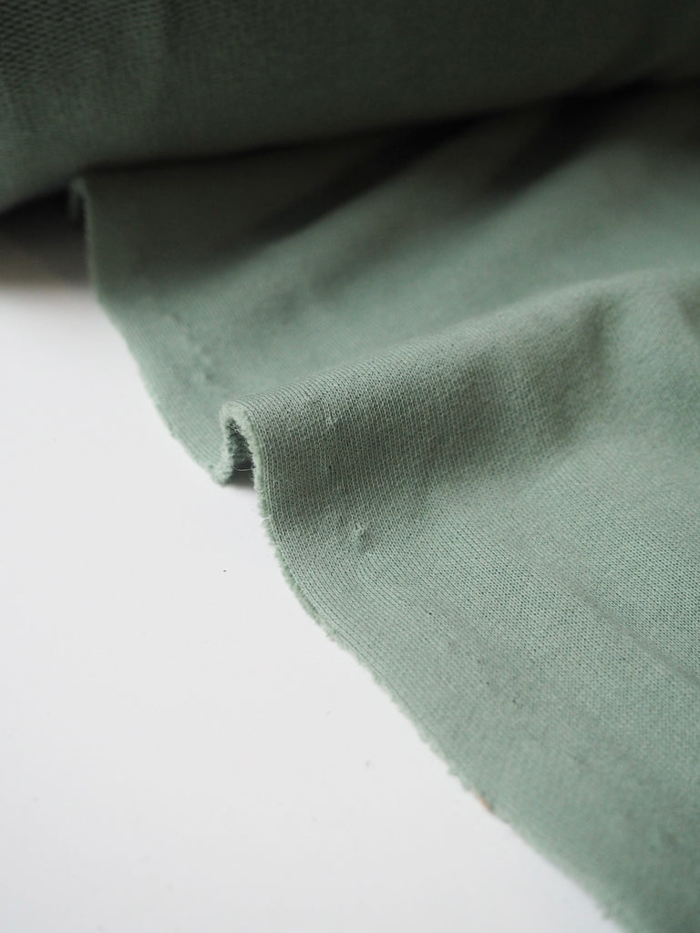 Sage Cotton Loopback Jersey