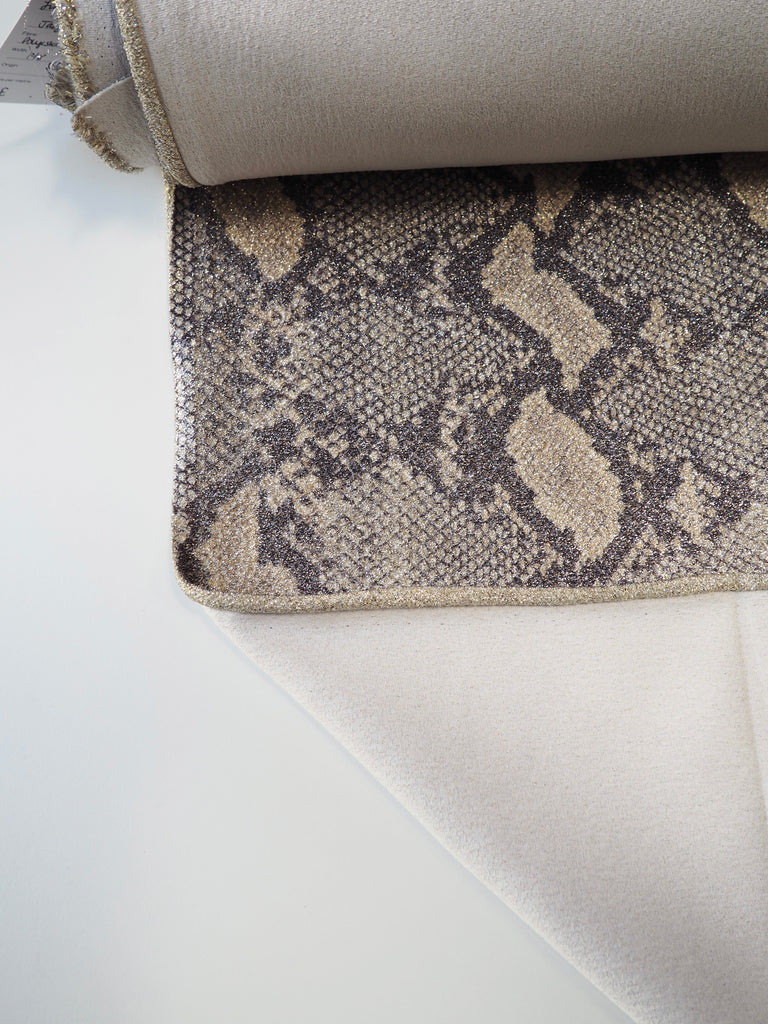 Lurex Snakeskin Jacquard