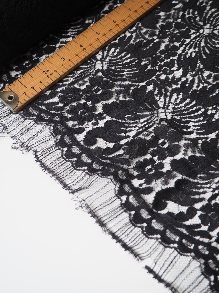 Black Butterfly French Lace