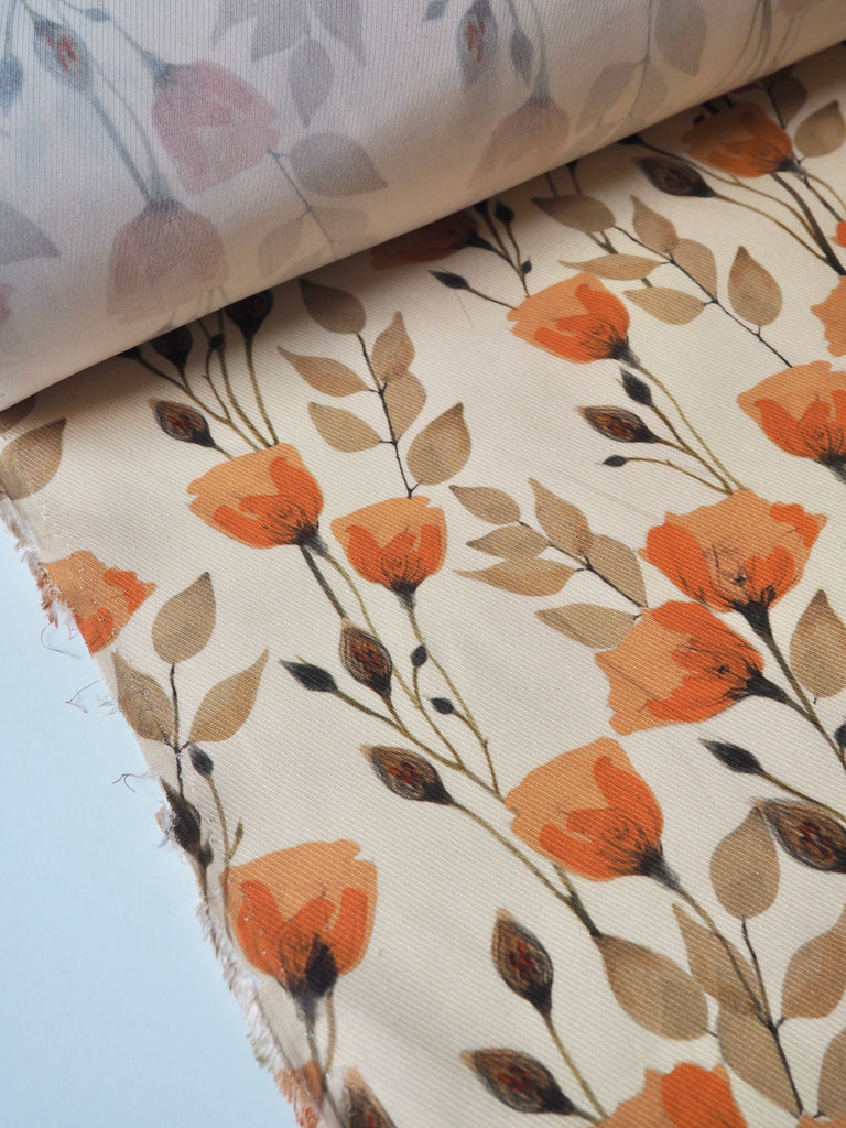 Orange Tulip Tencel Twill