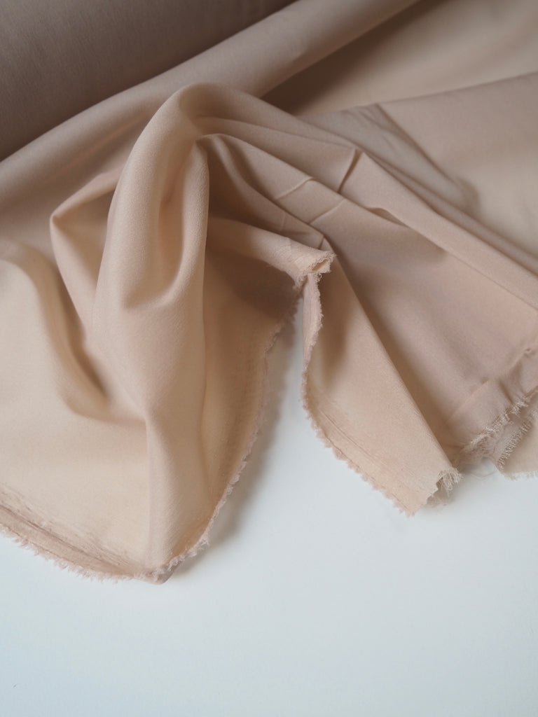 Pink Beige Stretch Silk/Acetate Chiffon Lining