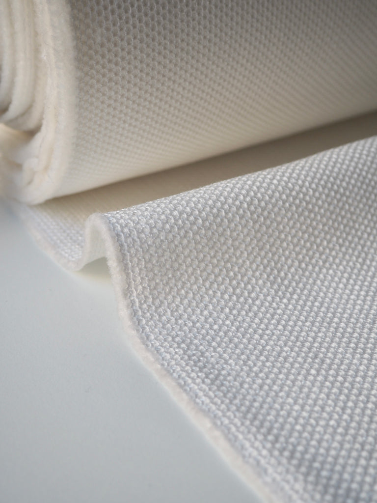 White Sateen Dotted Jacquard