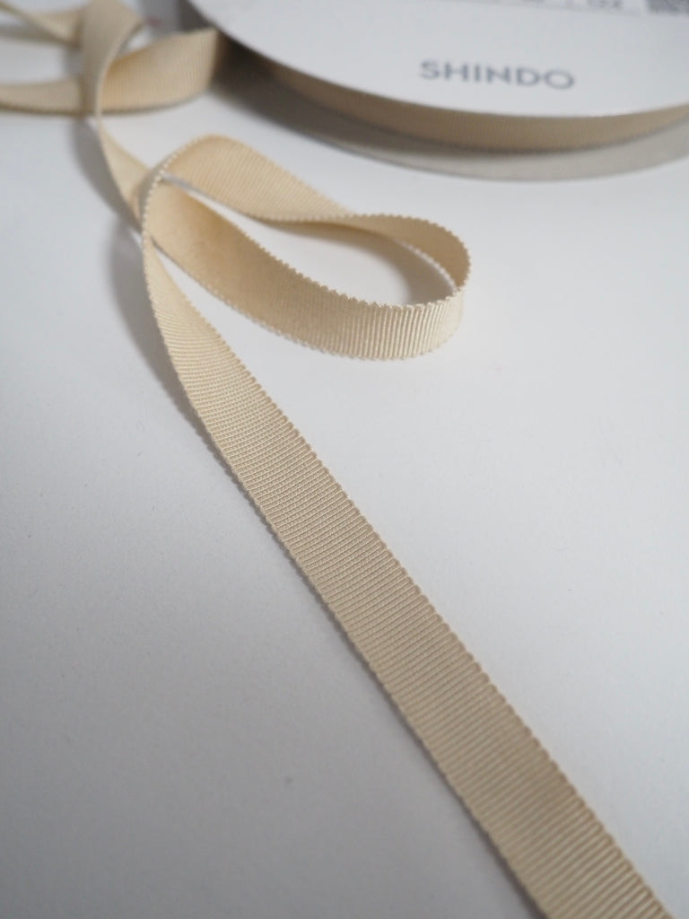 Shindo Champagne Grosgrain Ribbon 12mm