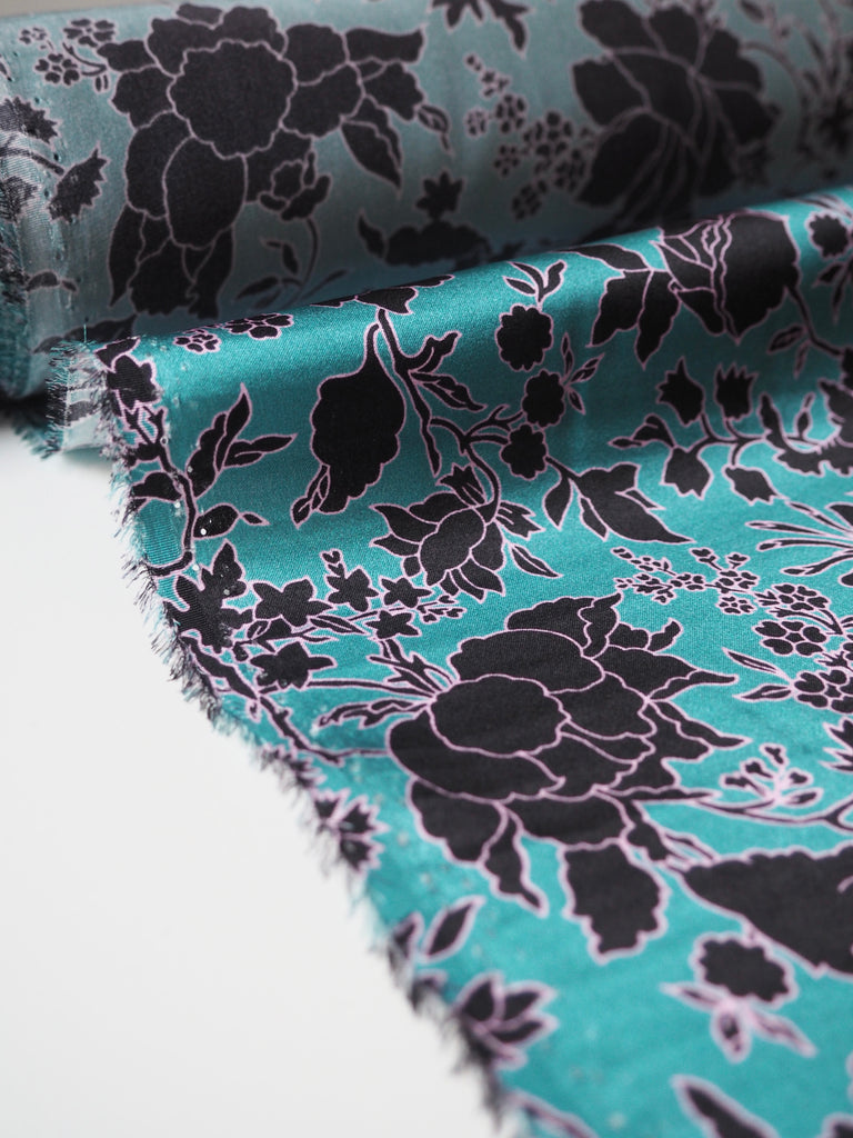 Liberty Turquoise Christelle Silk Satin