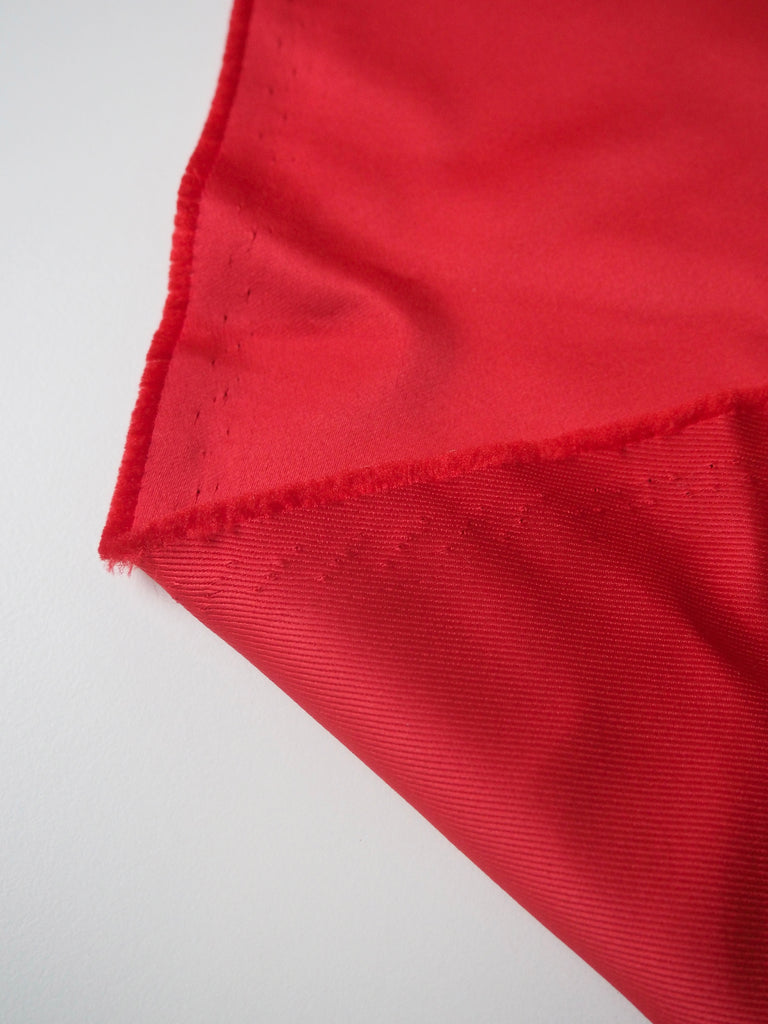 Red Twill-Backed Heavy Satin