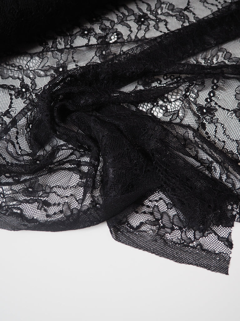 Black Swirl Chantilly Lace