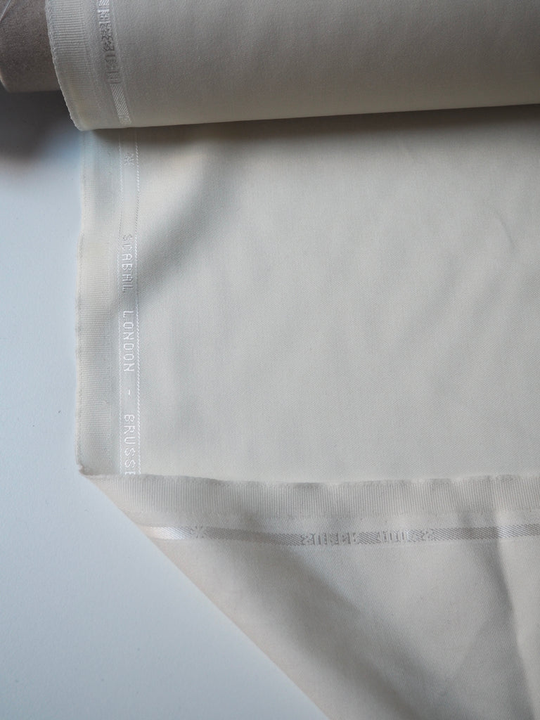 Ivory Lightweight Wool Twill