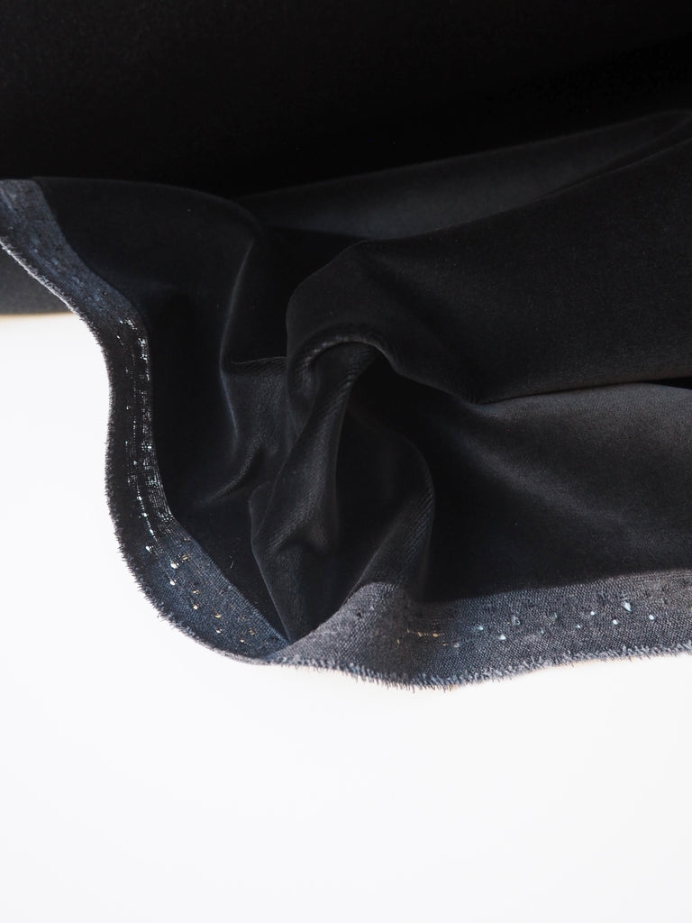 Black Cotton Furnishing Velvet