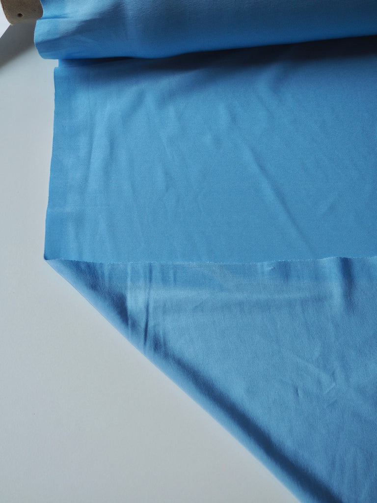 Light Blue Satin Viscose Jersey