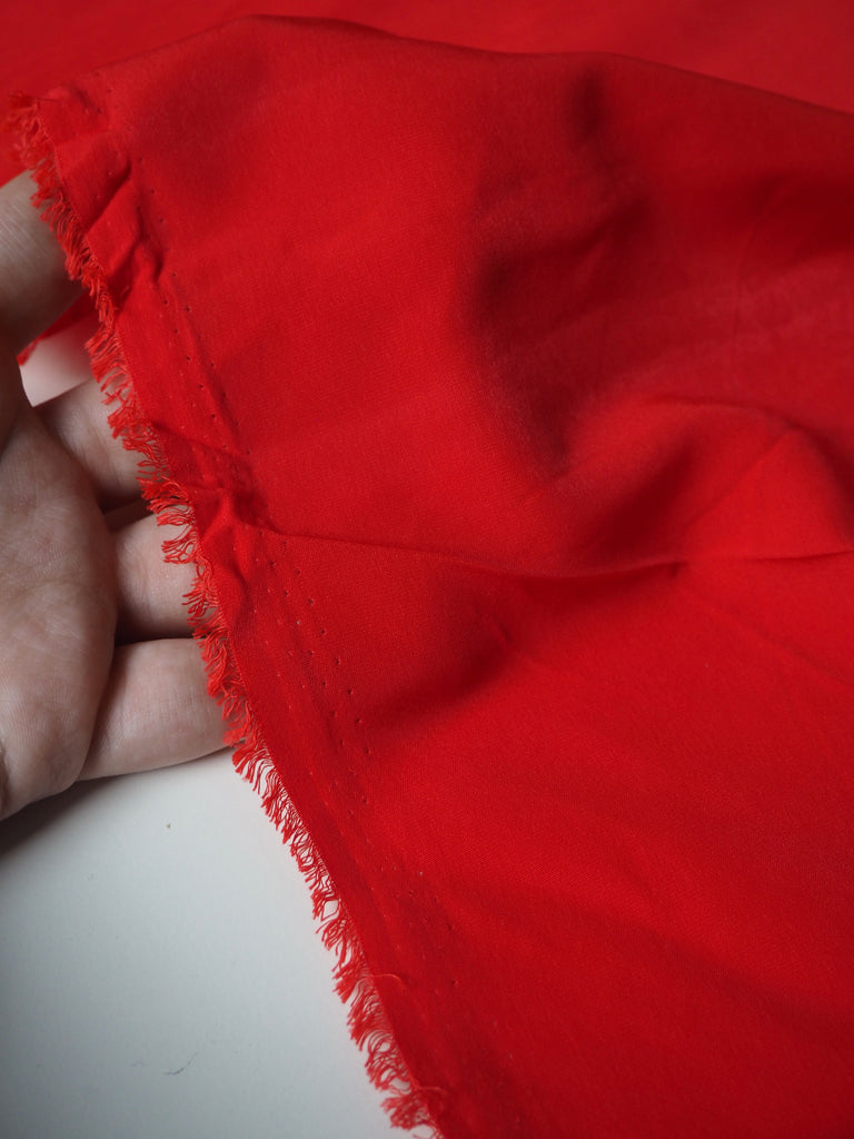 Bright Red Lightweight Moiré
