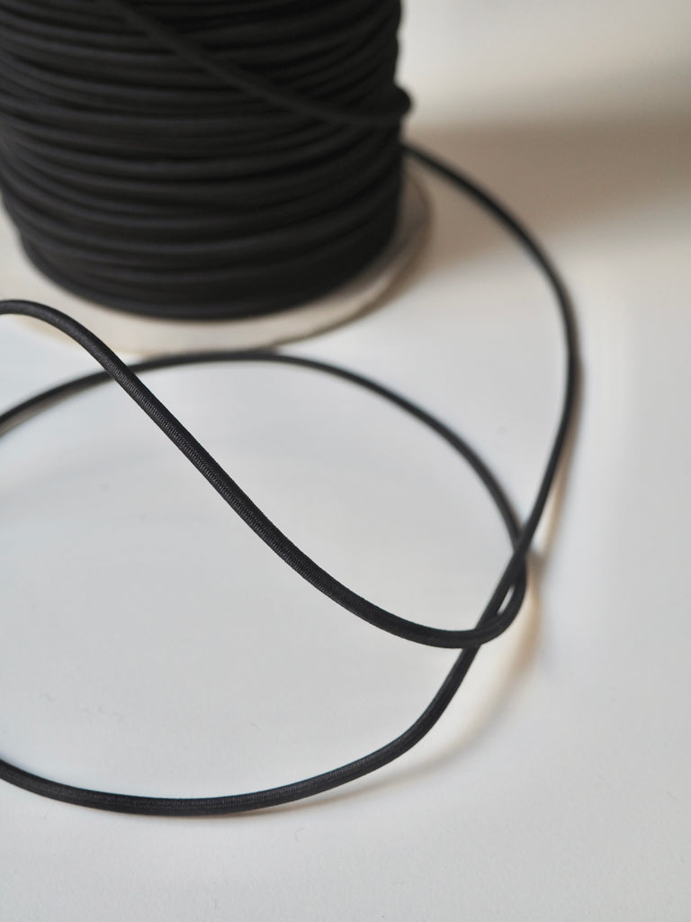 Black Elastic Bungee Cord 3mm