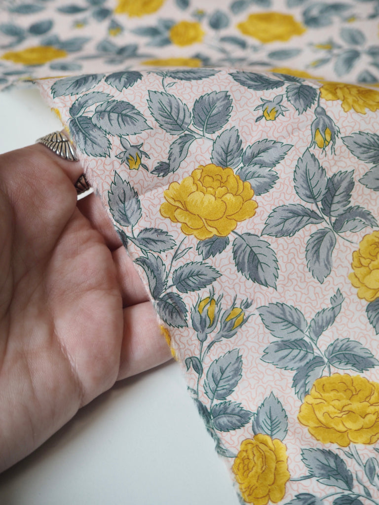 Liberty Yellow Rose Tana Cotton Lawn