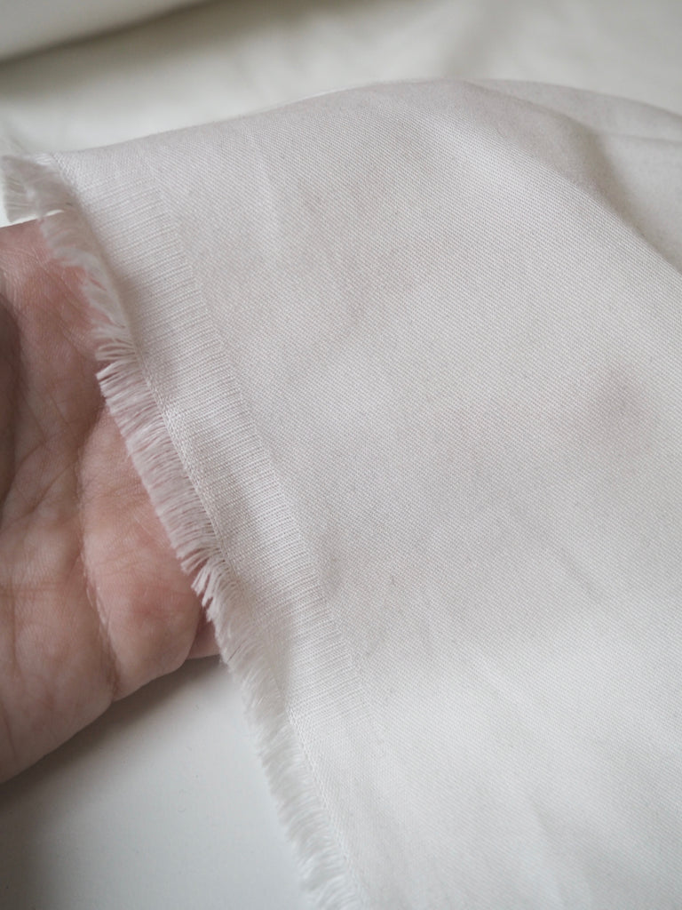 White Soft Viscose Twill