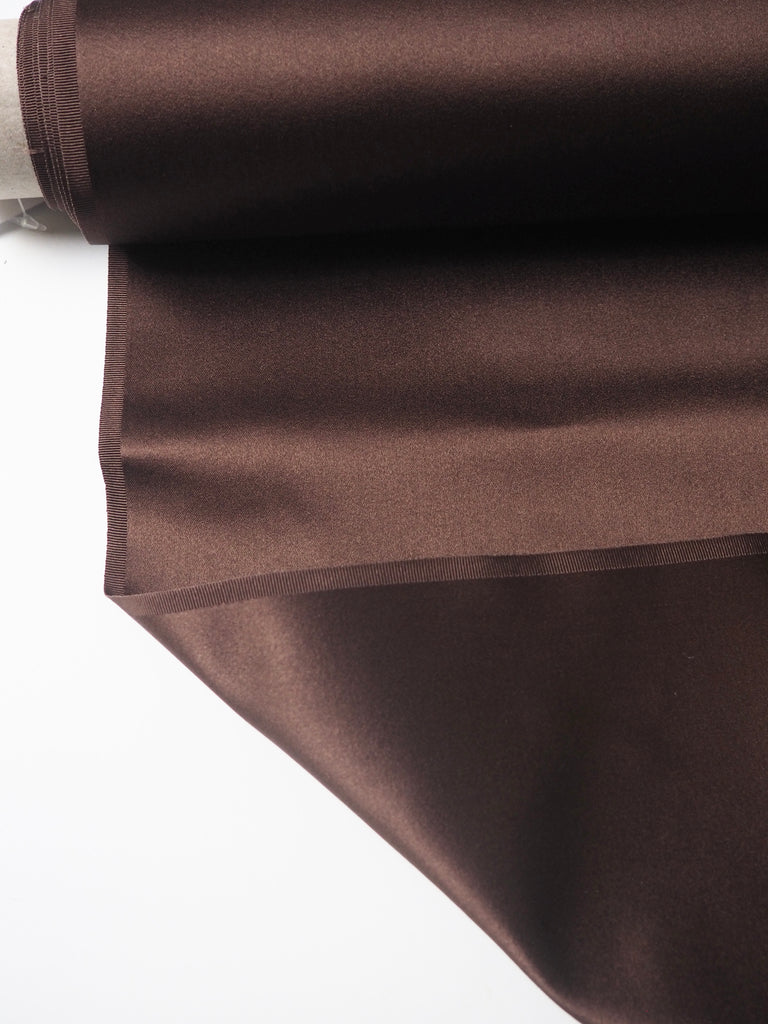 Brown Silk Double Duchess Satin