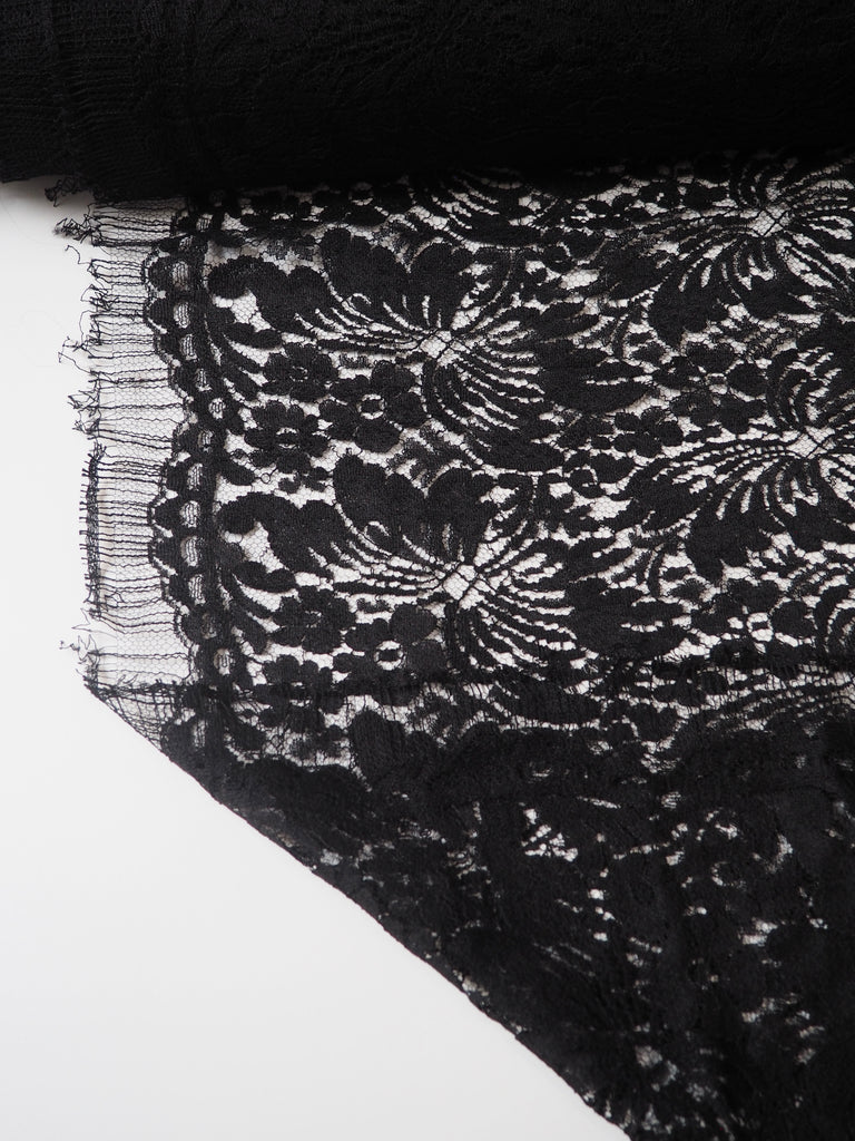 Black Butterfly French Lace