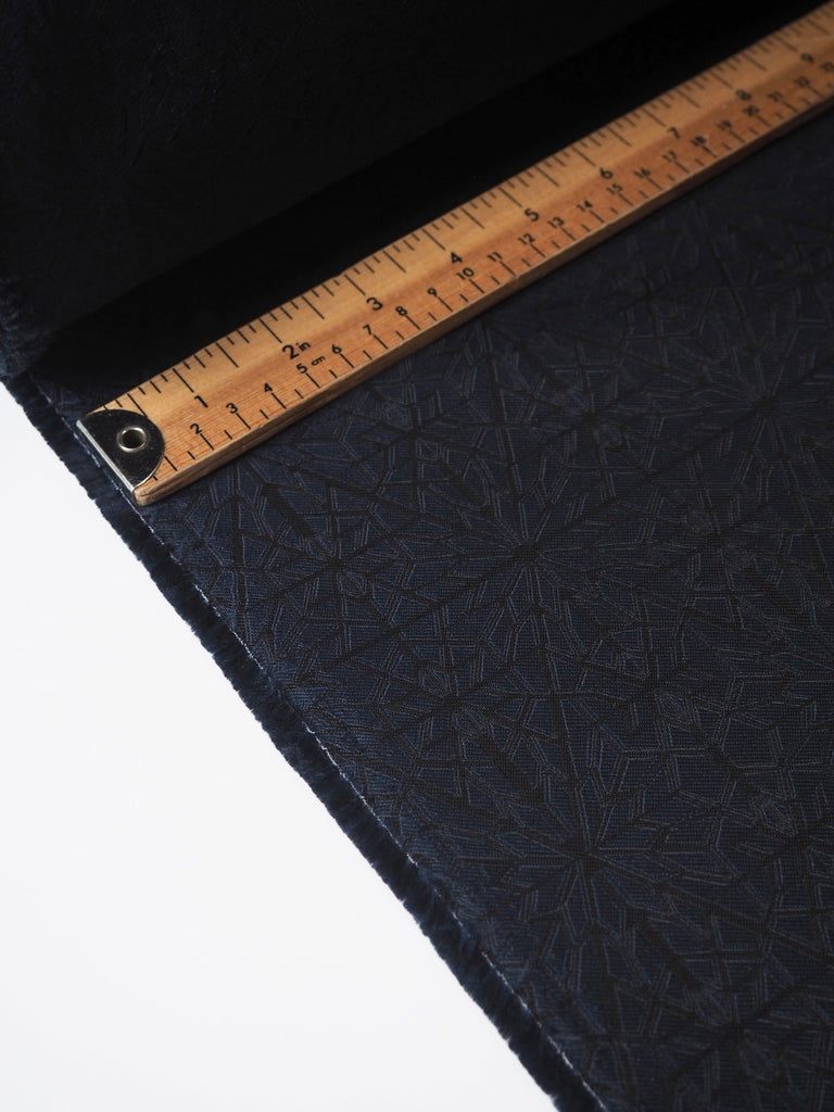 Navy Star Jacquard