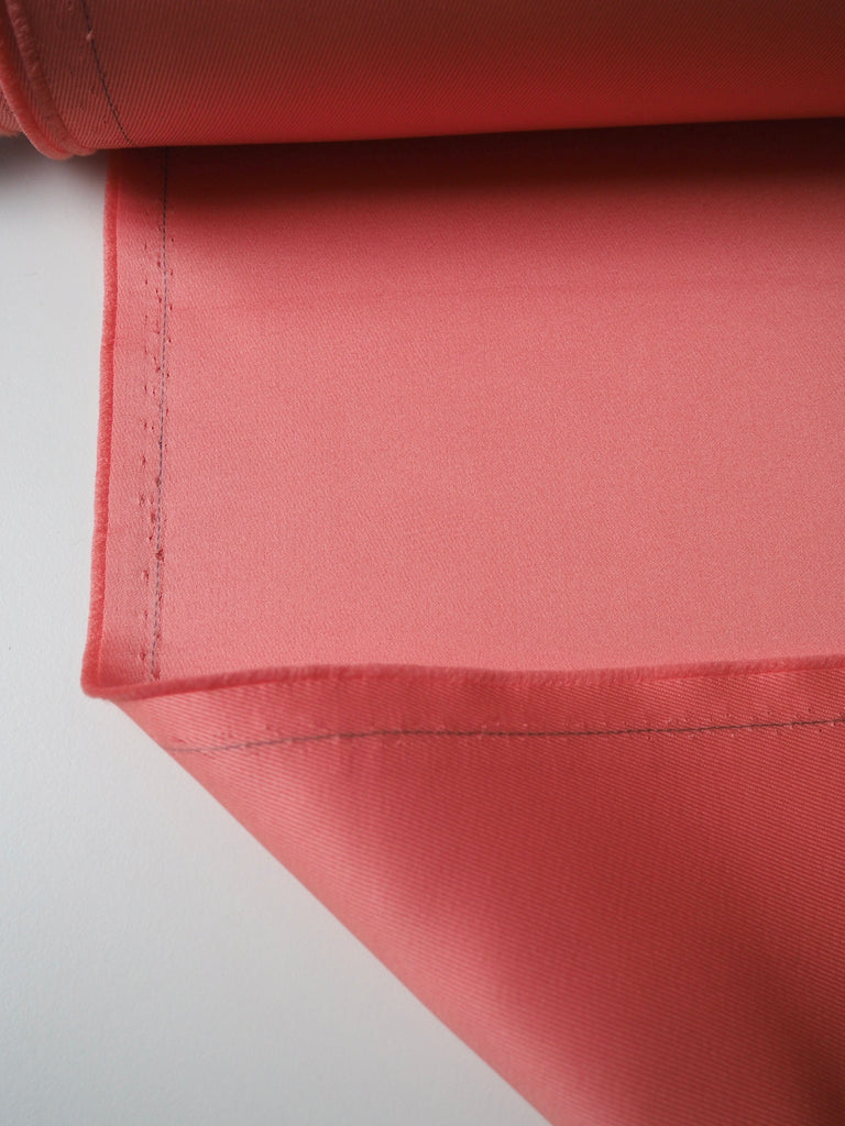 Coral Twill-Backed Heavy Satin