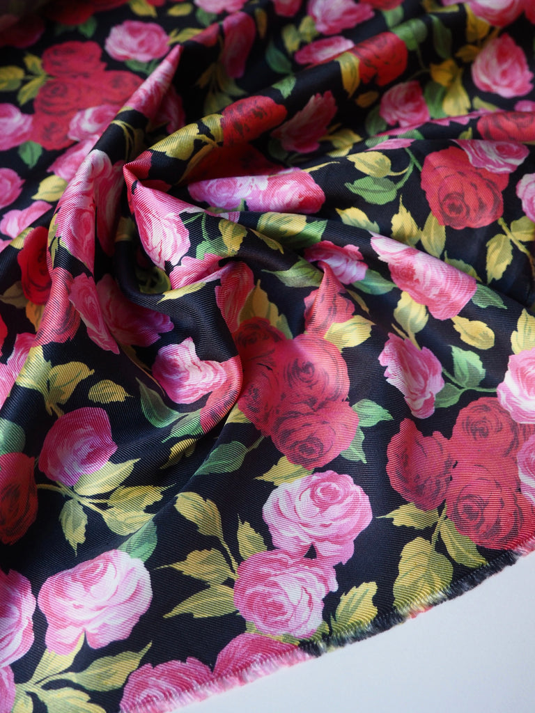 Amour Bloom Silk Twill