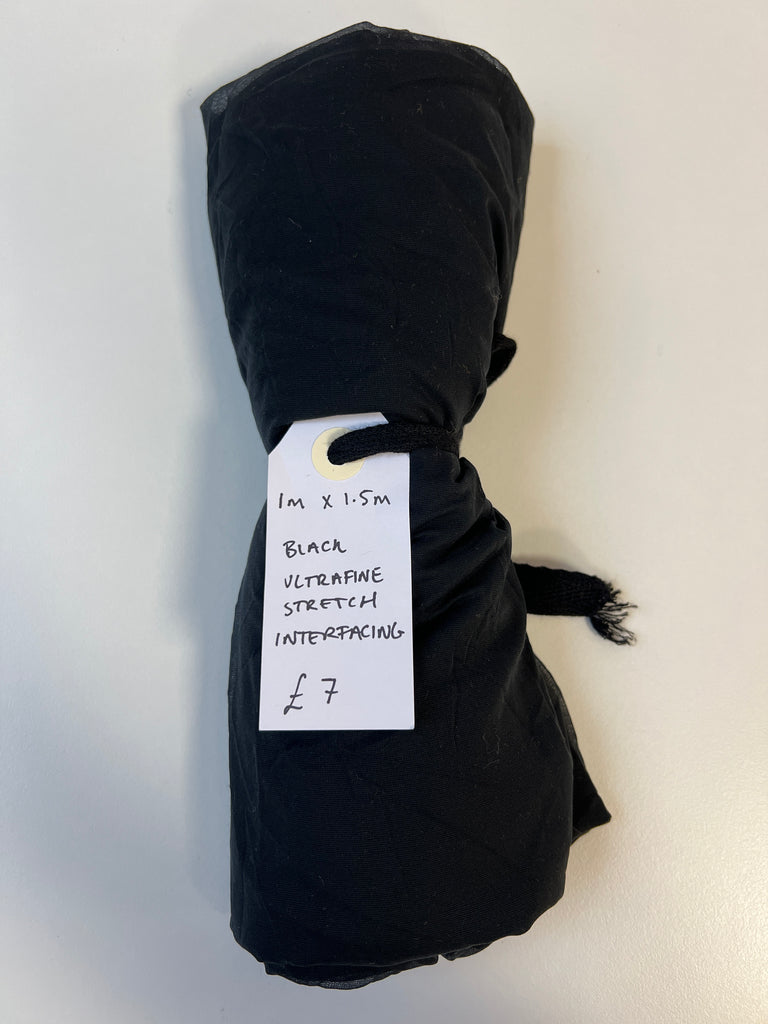 Black Ultrafine Stretch Interfacing Remnant
