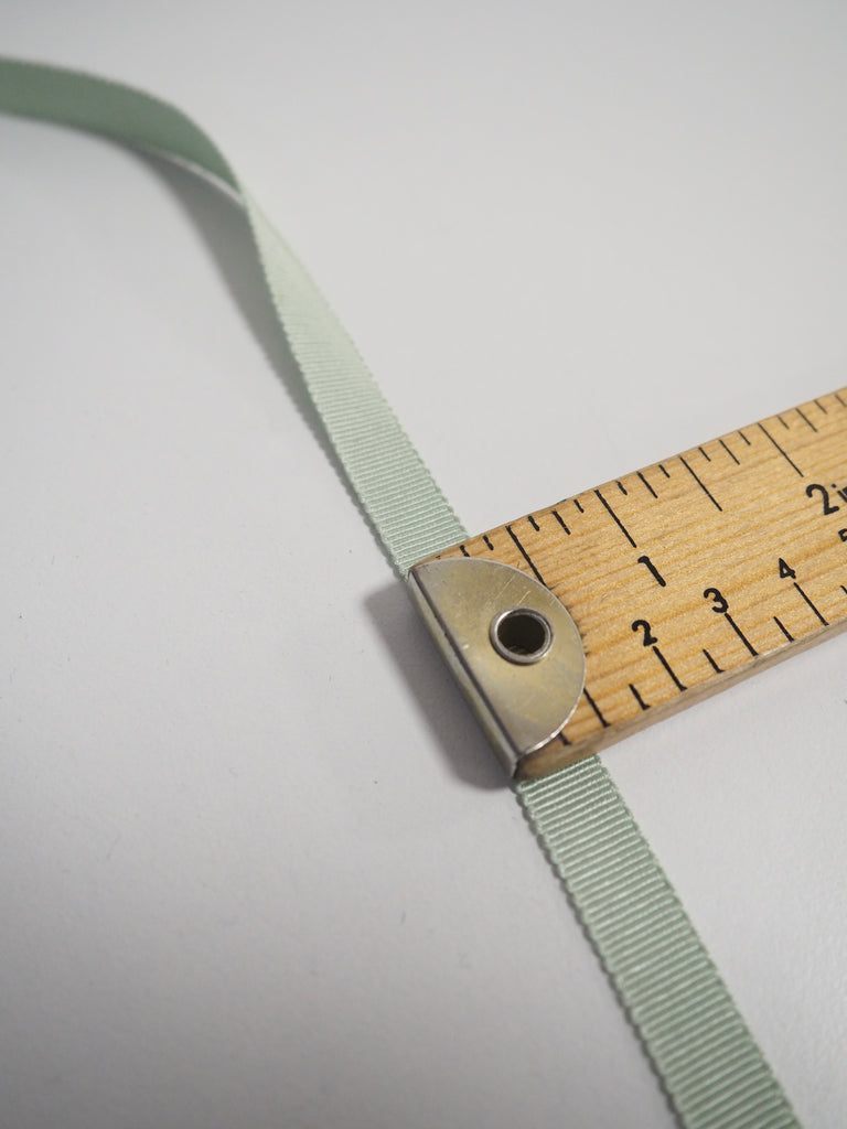 Shindo Light Sage Grosgrain Ribbon 10mm