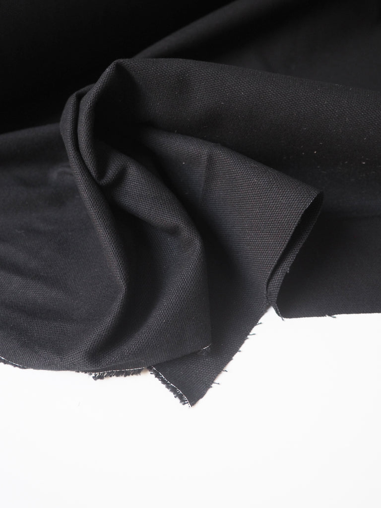 Black Cotton Canvas