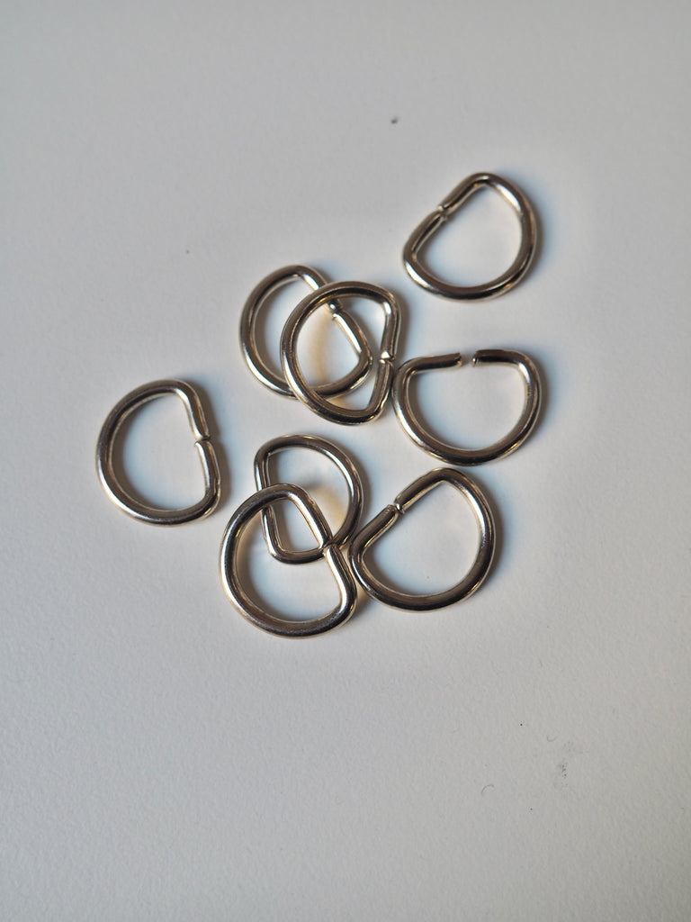 Silver D-ring 23mm