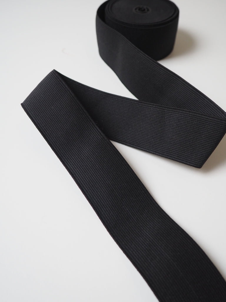 Black Soft Elastic 25mm