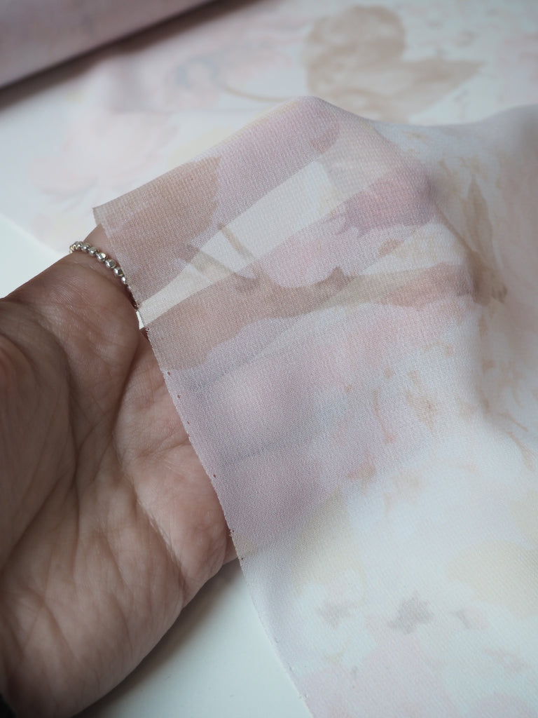 Pale Pink Rose Chiffon