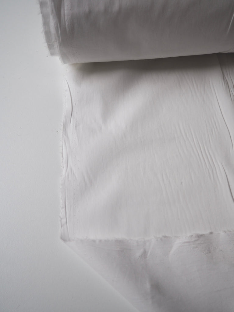 White Lightweight Cotton Poplin