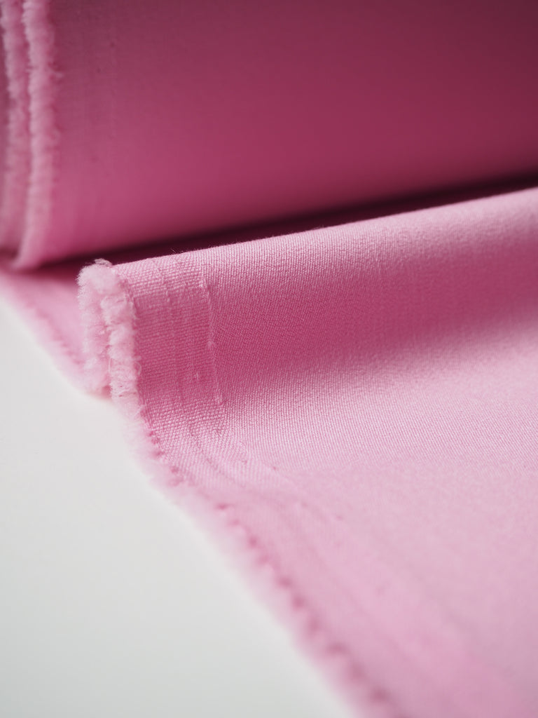 Light Pink Stretch Crepe-Backed Twill