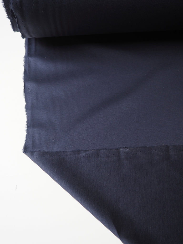 Navy Supima Cotton Interlock Jersey